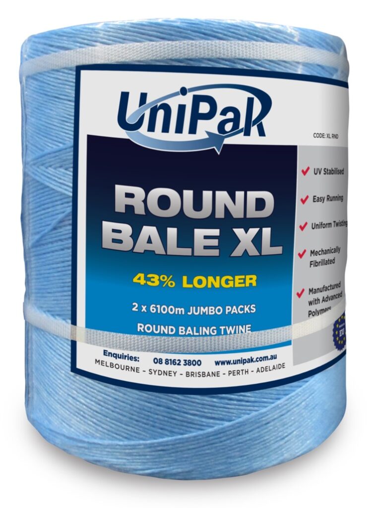 Display of high-quality baling twine rolls