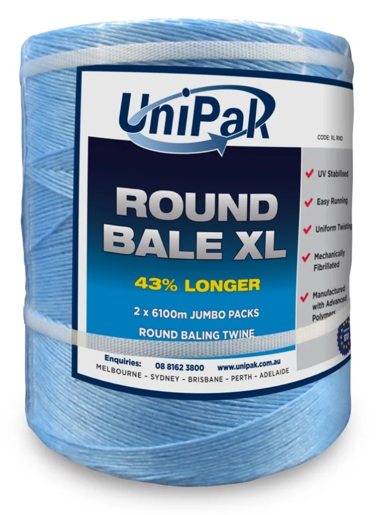 Round Bale XL twine for large round balers with durable bale twine and excellent knot strength