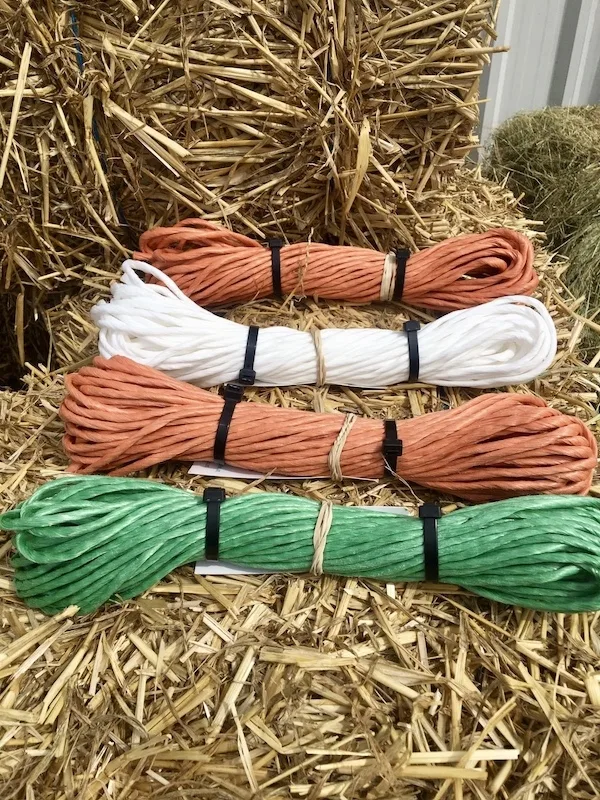 Baler twines for silage baling with high knot strength, durable bale twine for square balers